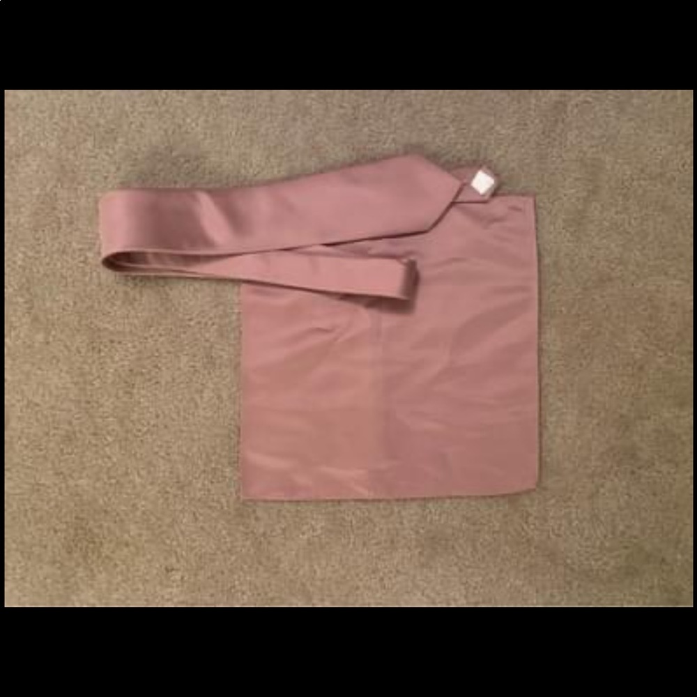 Dusty Rose tie and pocket square